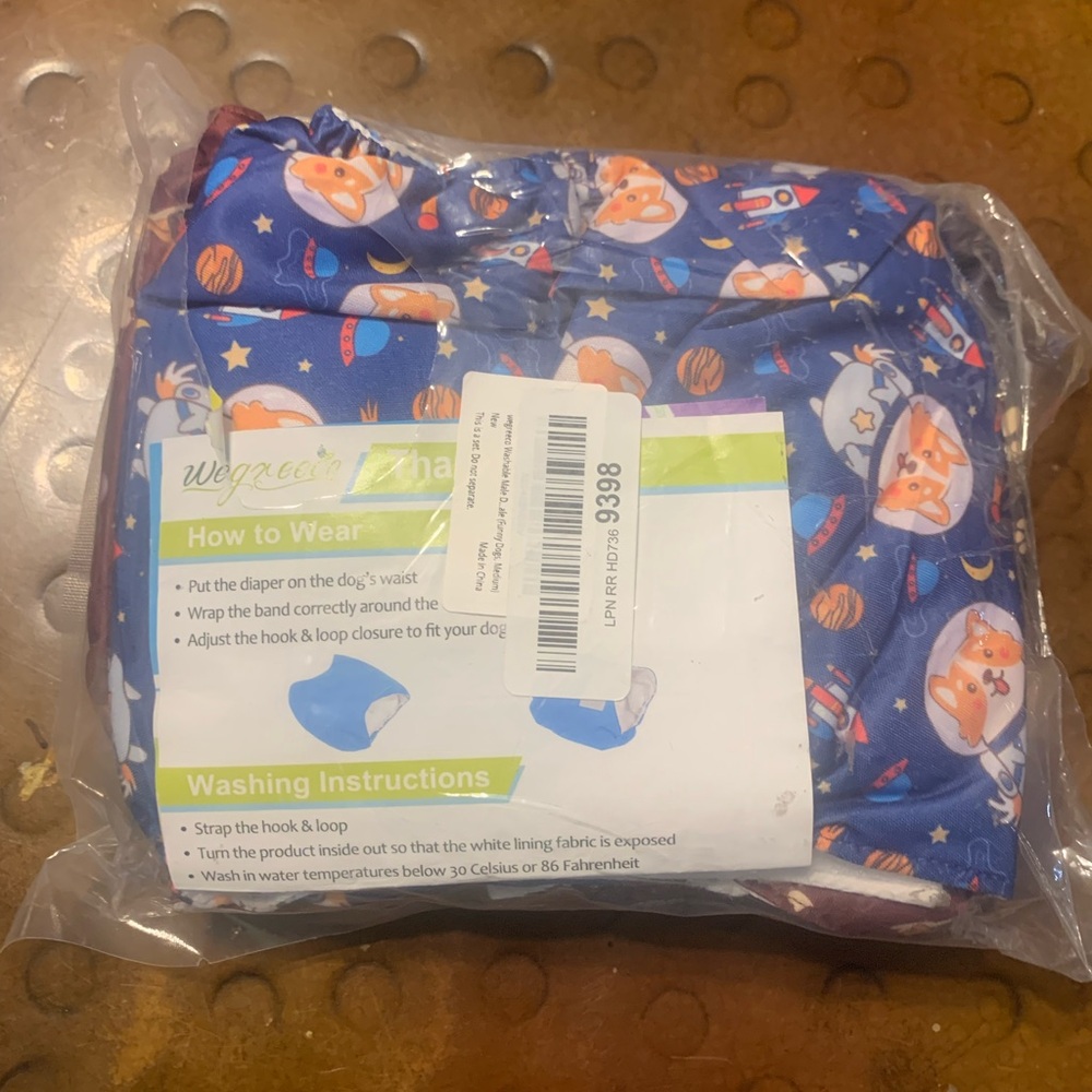 Medium Dog Diapers removeable Doggy pad diaper 3 pk